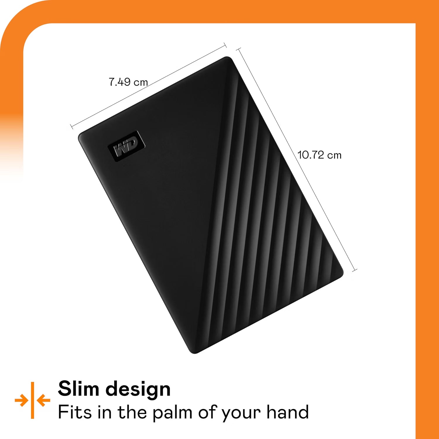 WD My Passport 2TB Portable Hard Disk Drive – USB 3.0, Automatic Backup, Black