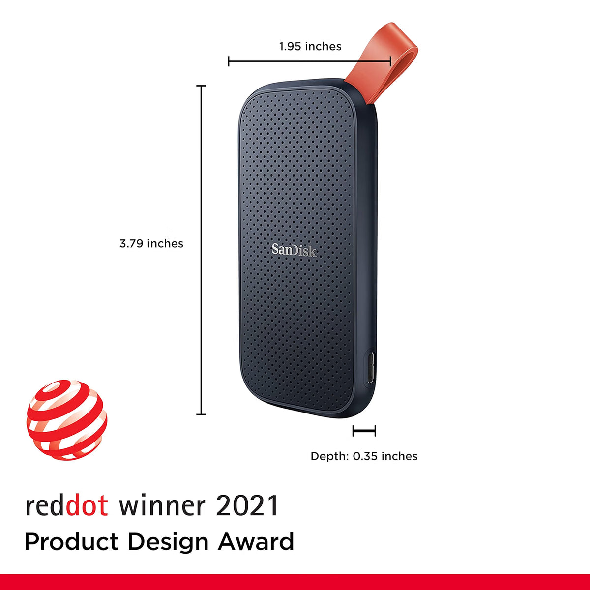 SanDisk 1TB Portable SSD – Up to 800MB/s, USB 3.2 Gen 2