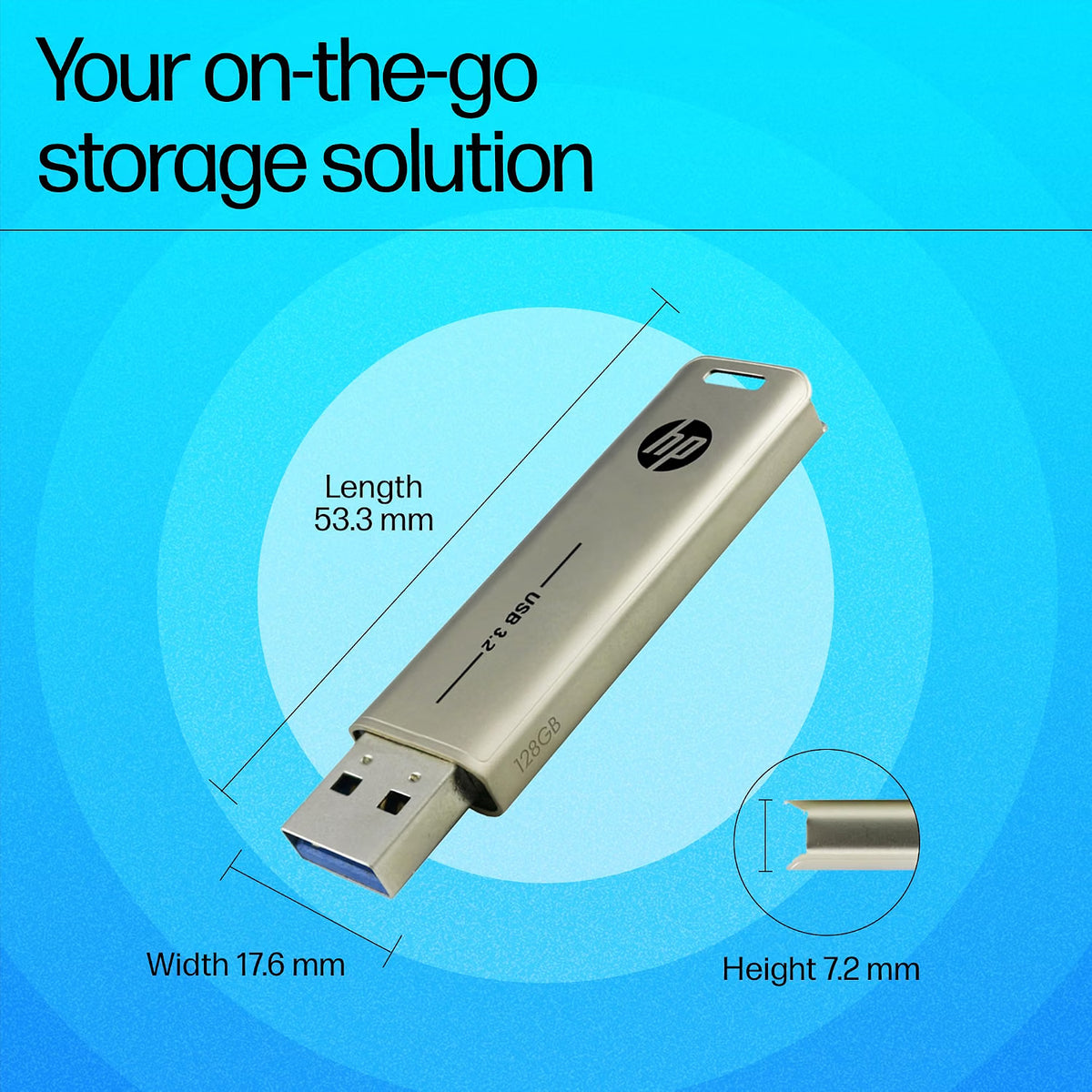 HP x796w 128GB USB 3.2 Flash Drive