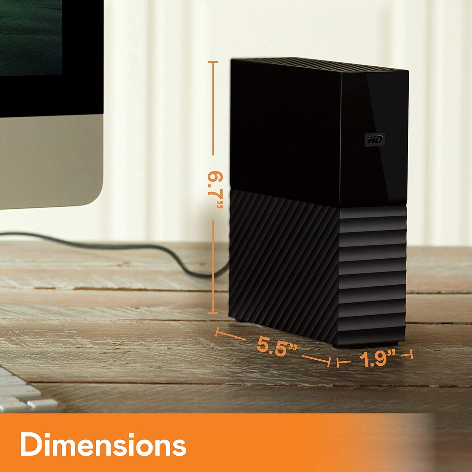 WD My Book 4TB Desktop External Hard Drive – Automatic Backup, Password Protection